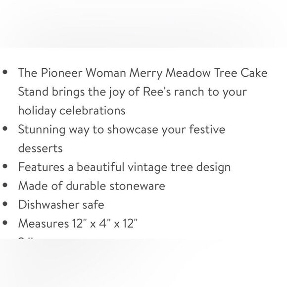 🦋 New Pioneer Woman Merry Meadows Cake Stand - Picture 3 of 6